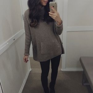 LOFT knit pocket sweater oversized